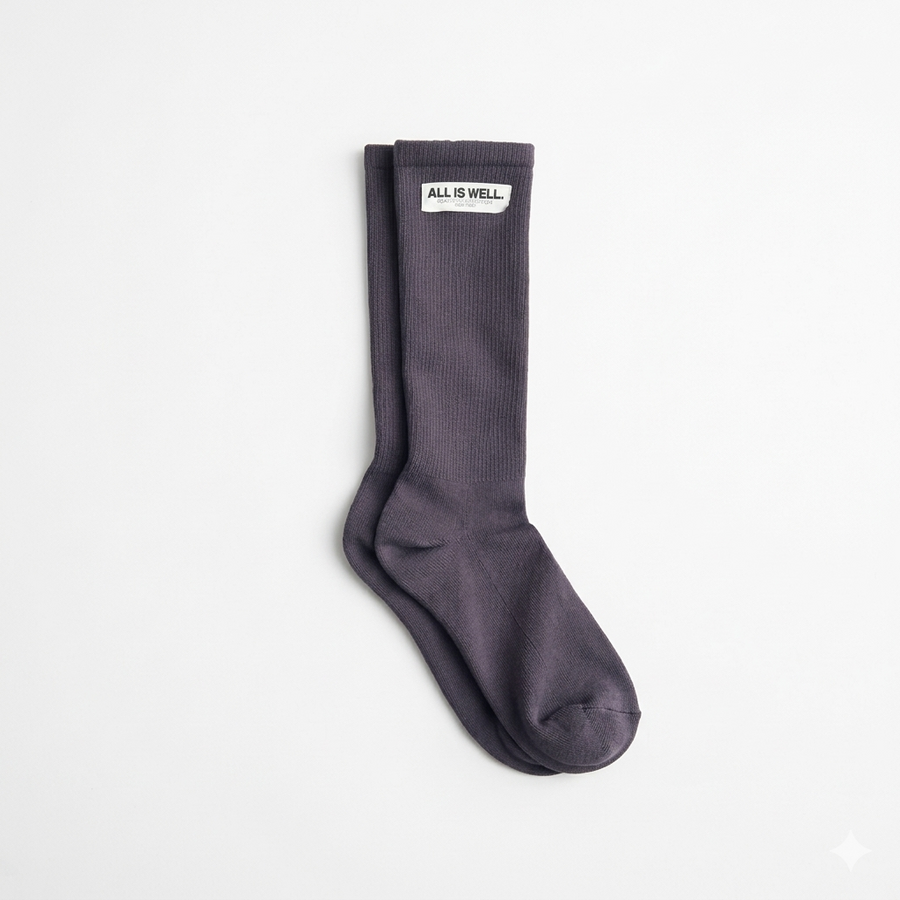CloudSoft Socks — Charcoal Blue