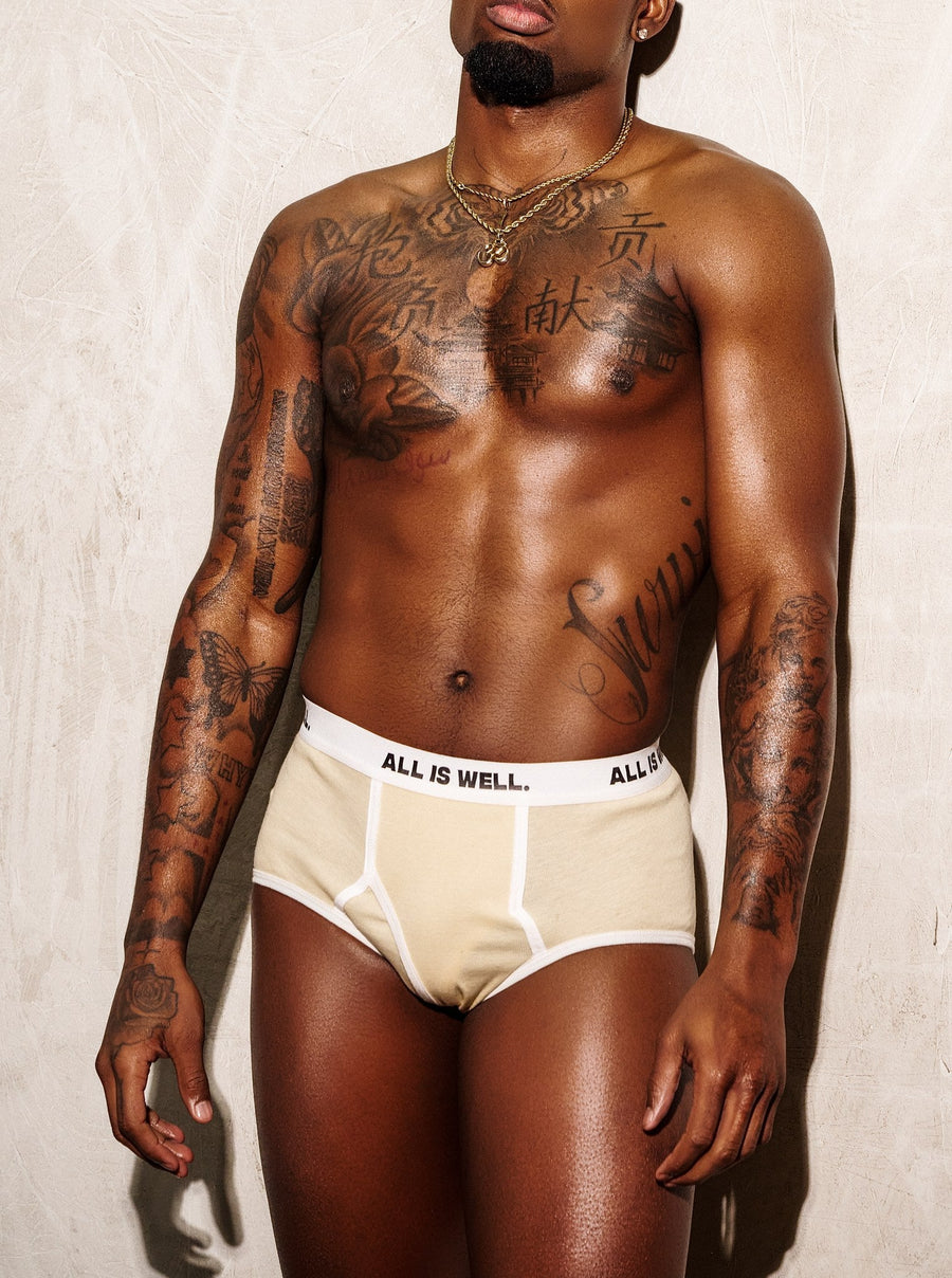 CloudSoft Briefs – Unisex — Cream
